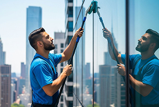 Commercial glass cleaning