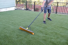 Artificial grass cleaning
